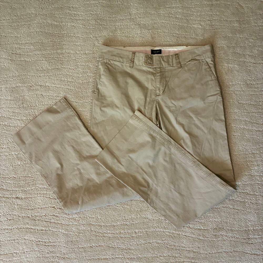 Y2K American Eagle 12 Khaki Low Rise Flared Leg Slacks/Pants Preppy Ivy League